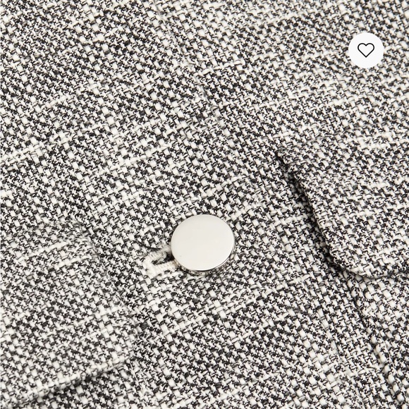 NWT Theory Cotton Tweed Military Jacket Size 6 - Picture 8 of 10